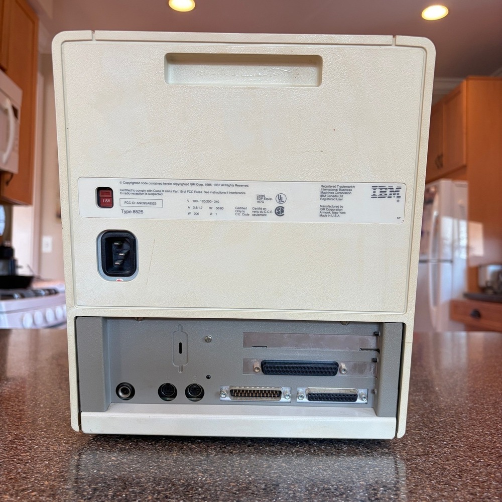 IBM PS/2 Model 25 All-in-One Computer Vintage 512KB RAM Beige Type 8525 - Picture 11 of 16